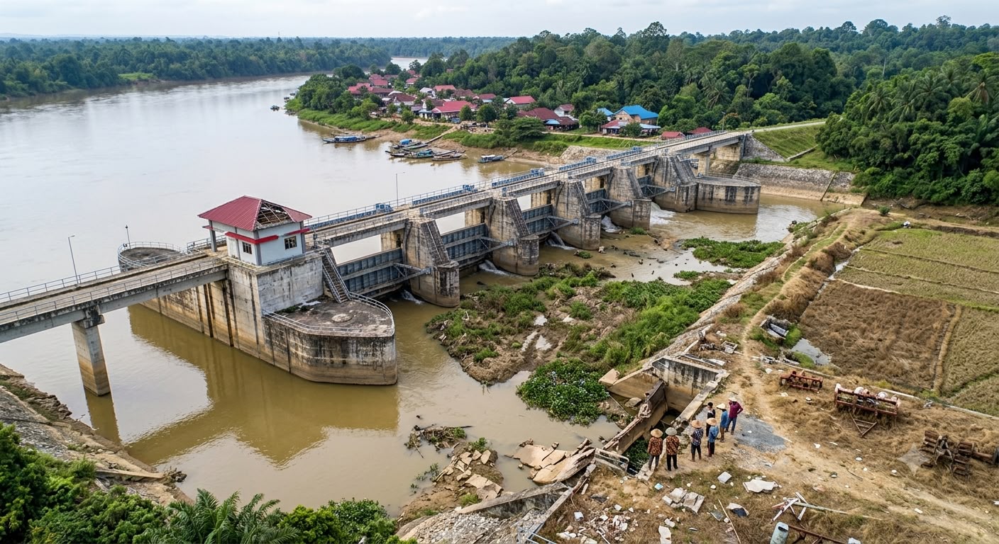 Sawah Sekarat Ditambal Sendiri, Sampai Kapan Rakyat Kecil batanghari Harus Mengemis Keadilan?